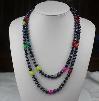 HOT CHRISTMAS PROMOTION!!! FREE SHIPPING 120cm Long Pearl Costume Jewelry, 8-9mm Size Natural Pearl Necklace Black Color
HOT CHRISTMAS PROMOTION!!! FREE SHIPPING 120cm Long Pearl Costume Jewelry, 8-9mm Size Natural Pearl Necklace Black Color