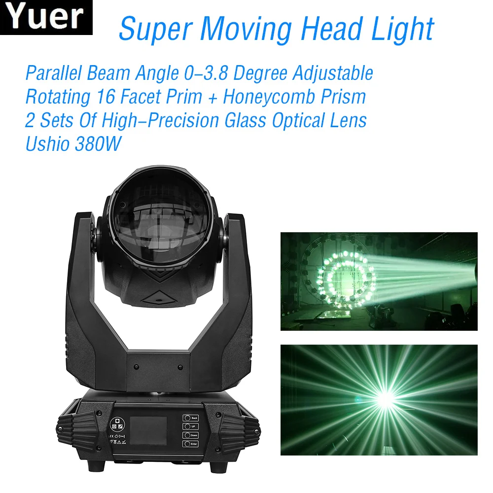 380W Super Moving Head Light DMX 512 High Brightness Moving Head Light for Stage Theater Disco Nightclub Party DJ Equipment
380W Super Moving Head Light DMX 512 High Brightness Moving Head Light for Stage Theater Disco Nightclub Party DJ Equipment