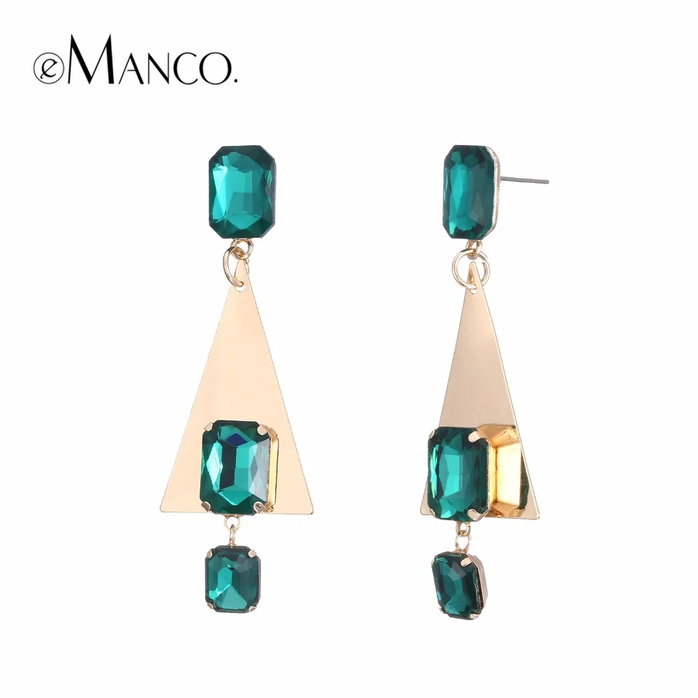 eManco Trendy Drop Hanging Earrings for women Green Geometric Crystal Dangle Earring Fashion Jewelry Bijouterie 3 Colors
eManco Trendy Drop Hanging Earrings for women Green Geometric Crystal Dangle Earring Fashion Jewelry Bijouterie 3 Colors