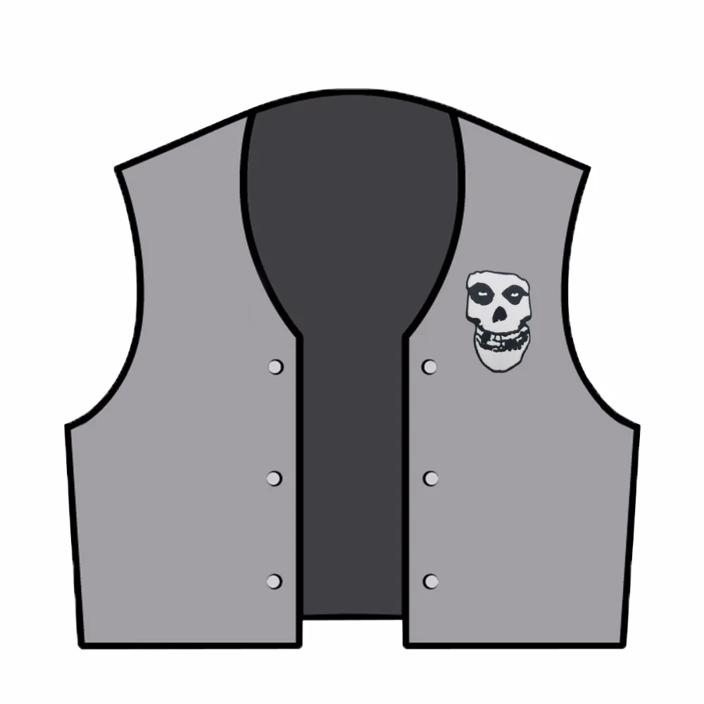 G0164 (3)The Punk Misfits Crimson Ghost Skull Embroidered Iron or Sew On Patch