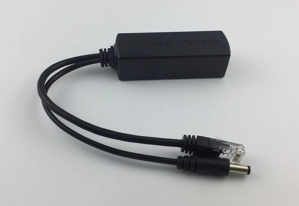 PoE Splitter Cable Power Over Ethernet 48V to 12V 1A-2A IEEE802.3af/at Standard type 1,2+/3,6- 4,5+/7,8- For IP Camera CCTV 5pcs 
PoE Splitter Cable Power Over Ethernet 48V to 12V 1A-2A IEEE802.3af/at Standard type 1,2+/3,6- 4,5+/7,8- For IP Camera CCTV 5pcs