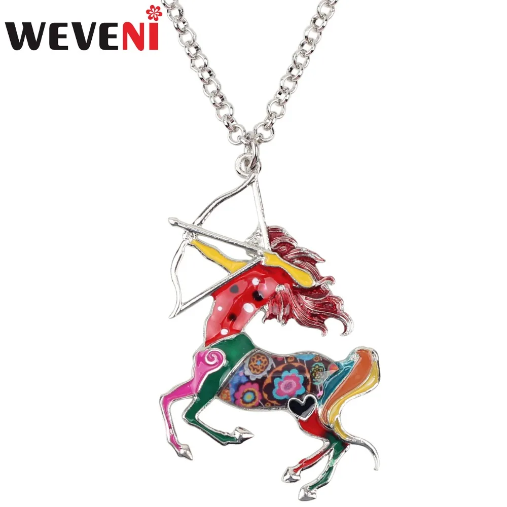 WEVENI Statement Metal Enamel Sagittarius Necklace Chain Choker Pendant Fashion Zodiac Signs Jewelry For Women Girls Gift Bijoux
WEVENI Statement Metal Enamel Sagittarius Necklace Chain Choker Pendant Fashion Zodiac Signs Jewelry For Women Girls Gift Bijoux