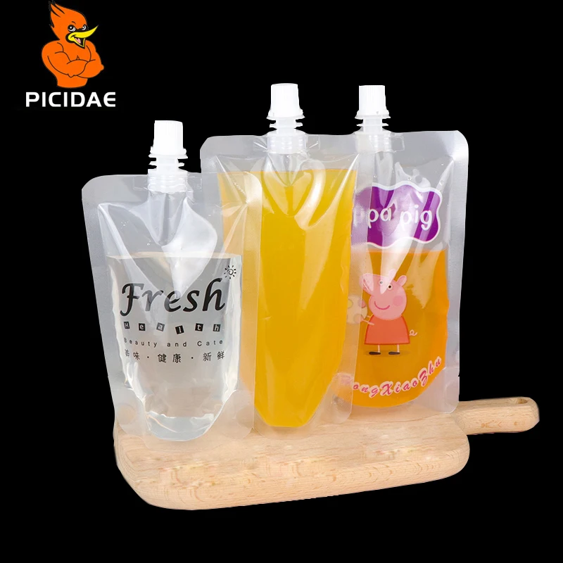 Print Suction Nozzle Drink Standing Beverage Bag Liquid Seal Packaging Food Powder Tea Takeaway Soup Soy Milk Shake Fruit Juice
Print Suction Nozzle Drink Standing Beverage Bag Liquid Seal Packaging Food Powder Tea Takeaway Soup Soy Milk Shake Fruit Juice