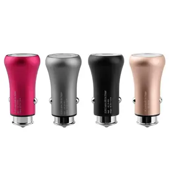VODOOL Mini Bullet Head 2-Port 5V 3.1A Quick Charge QC Car USB Charger for Phone Red/silver/Black/Gold Car USB Charger
VODOOL Mini Bullet Head 2-Port 5V 3.1A Quick Charge QC Car USB Charger for Phone Red/silver/Black/Gold Car USB Charger