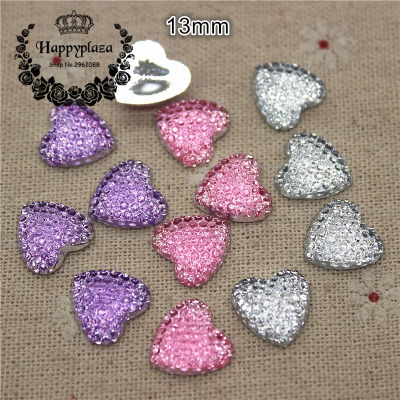 100PCS 13mm Heart Shape Clear White/Pink/PurpleAacrylic Rhinestone Flatback Cabochon DIY Decorative Button Scrapbooking
100PCS 13mm Heart Shape Clear White/Pink/PurpleAacrylic Rhinestone Flatback Cabochon DIY Decorative Button Scrapbooking