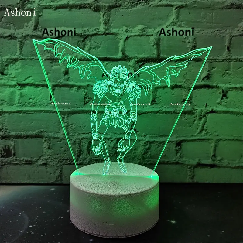 DEATH NOTE L Ryuuku Ryuk Action Figure 3D Table Nightlight Visual Illusion LED Changing Anime 3D Lighting Model Kids Gift Toy
DEATH NOTE L Ryuuku Ryuk Action Figure 3D Table Nightlight Visual Illusion LED Changing Anime 3D Lighting Model Kids Gift Toy