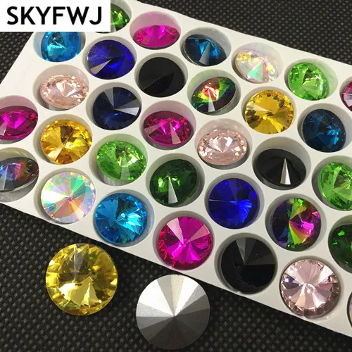 All Colors 6,8,10,12,14,16,18mm RIVOLI CRYSTAL POINTED BACK Rhinestones Round Glass Crystal fancy Stone garment decoration
All Colors 6,8,10,12,14,16,18mm RIVOLI CRYSTAL POINTED BACK Rhinestones Round Glass Crystal fancy Stone garment decoration