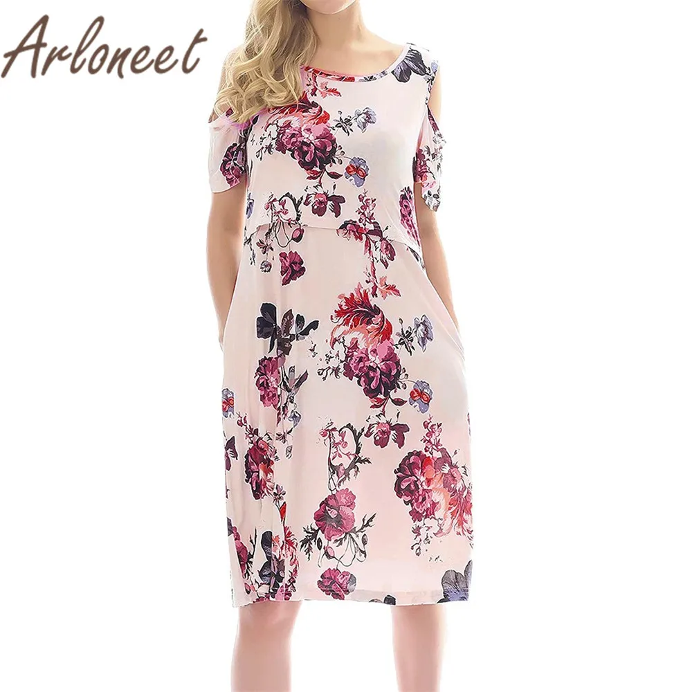 ARLONEET Clothes women maternity dress Floral print breastfeeding dress Summer ladies Nursing pregnancy dress Casual clothes
ARLONEET Clothes women maternity dress Floral print breastfeeding dress Summer ladies Nursing pregnancy dress Casual clothes