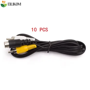 BUKIM 10 PCS Black 3 Pin RCA AV TV Composite Cable Lead Cord For SEGA Mega Drive 2/ Genesis 2
BUKIM 10 PCS Black 3 Pin RCA AV TV Composite Cable Lead Cord For SEGA Mega Drive 2/ Genesis 2