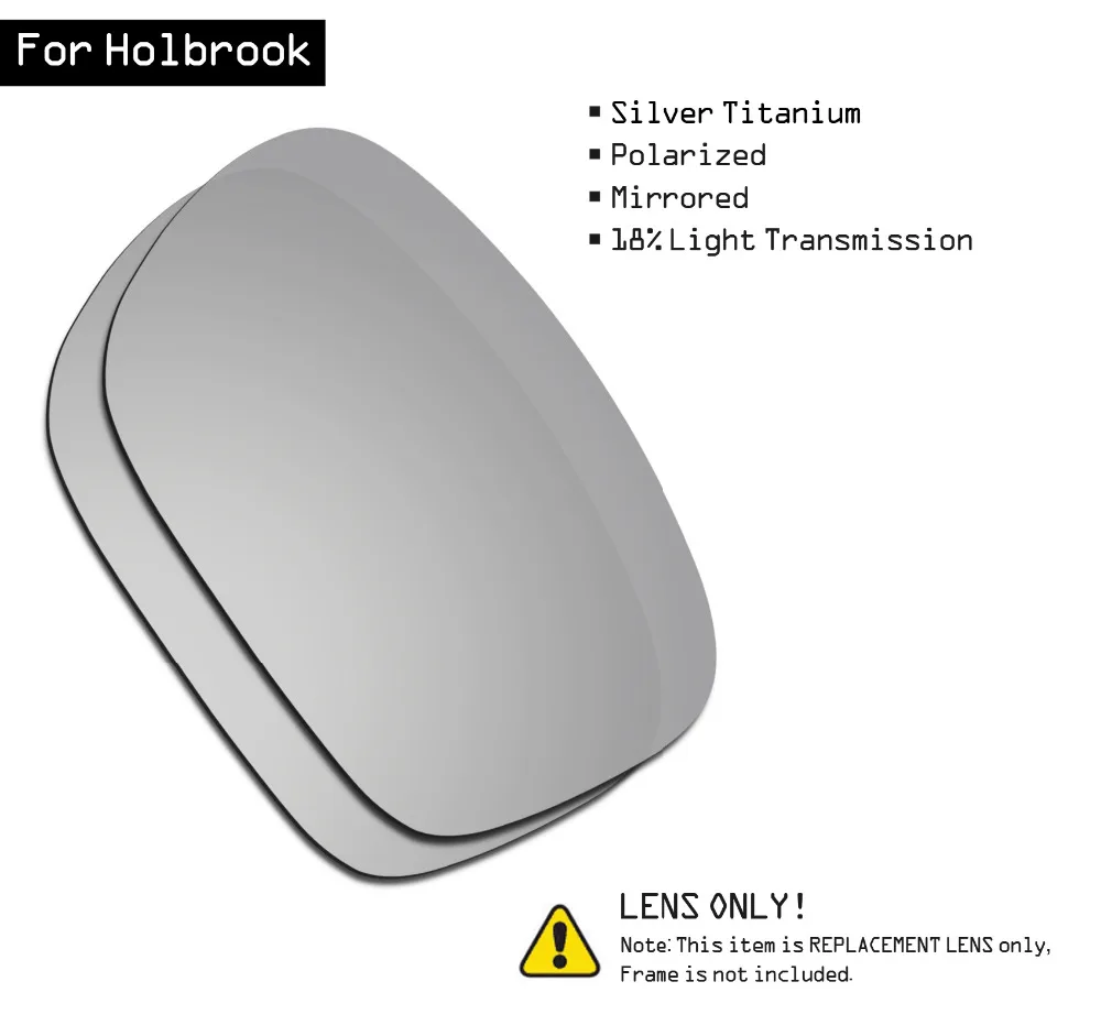 SmartVLT Polarized Sunglasses Replacement Lenses for Oakley Holbrook - Silver Titanium
SmartVLT Polarized Sunglasses Replacement Lenses for Oakley Holbrook - Silver Titanium
