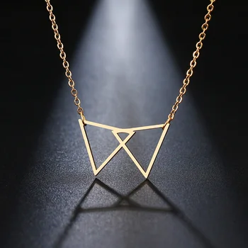 DOTIFI Stainless Steel Necklace For Women Lover's Gold And Silver Color Simple Triangle Pendant Necklace Engagement Jewelry
DOTIFI Stainless Steel Necklace For Women Lover's Gold And Silver Color Simple Triangle Pendant Necklace Engagement Jewelry
