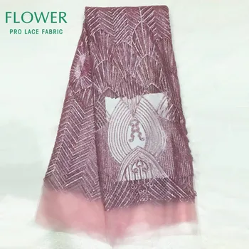 Pink Color Seuqins Net Lace Fabric Ankara Nigerian Women Evening Dresses Material 5 Yards African High Quality Sequined Fabrics
Pink Color Seuqins Net Lace Fabric Ankara Nigerian Women Evening Dresses Material 5 Yards African High Quality Sequined Fabrics