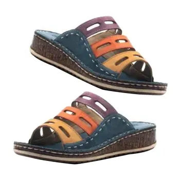Women's Hollow Color Block Straps Open Toe Platform Summer Sandals Shoes Slippers
Women's Hollow Color Block Straps Open Toe Platform Summer Sandals Shoes Slippers