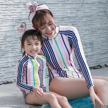 Parent-child Swimsuits Sport Suit Mother and Daughter Clothes Active One Piece Long Sleeve Women Girls Swimwear UV Bathing Suit
Parent-child Swimsuits Sport Suit Mother and Daughter Clothes Active One Piece Long Sleeve Women Girls Swimwear UV Bathing Suit