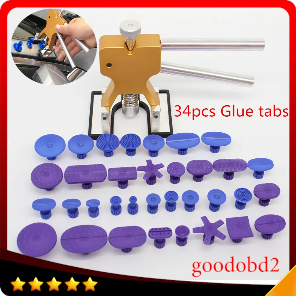 34PC/set Car PDR Glue puller tabs Professional Car Dent Repair Tools Paintless dent Lifter PDR Toolkit for VW
34PC/set Car PDR Glue puller tabs Professional Car Dent Repair Tools Paintless dent Lifter PDR Toolkit for VW