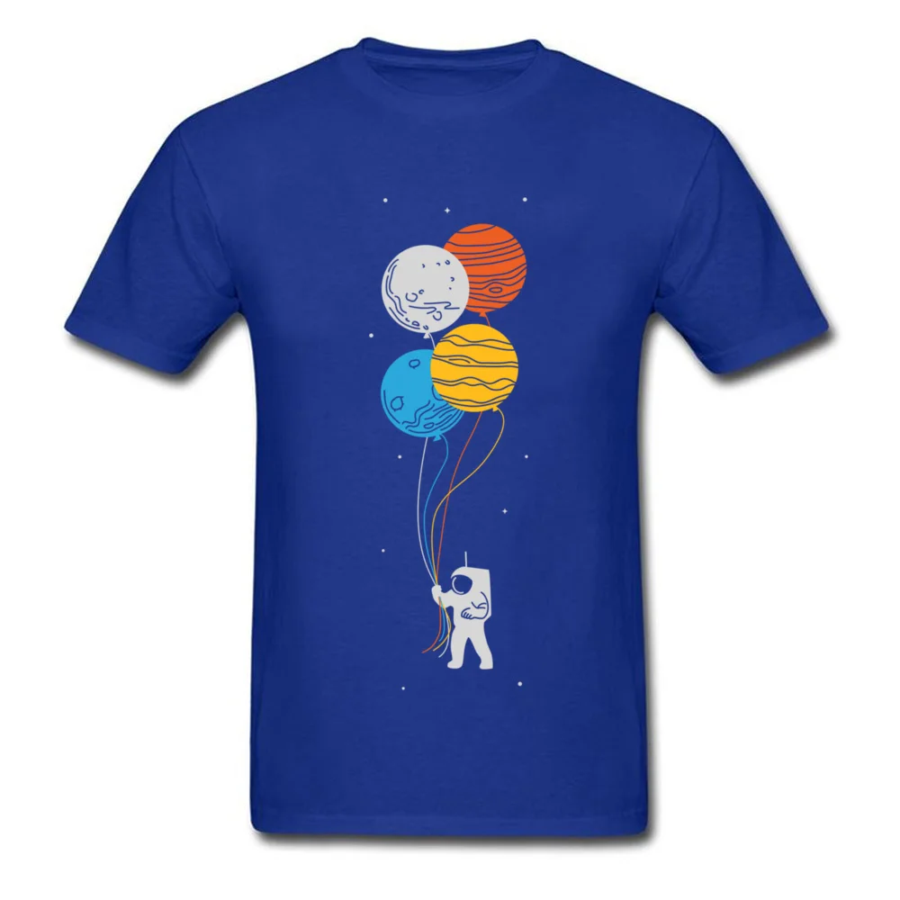 Printing celestial balloons 11989 Crewneck T-shirts Summer Tops Tees Short Sleeve for Male Dominant 100% Cotton Cool T Shirts celestial balloons 11989 blue