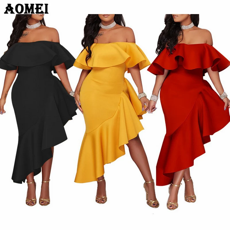 Women Yellow Irregularties Sexy Tube Top Dress Off Shoulder Lady Bodycon Party Tight Evening Dance Dresses Robes Femme Clubwear
Women Yellow Irregularties Sexy Tube Top Dress Off Shoulder Lady Bodycon Party Tight Evening Dance Dresses Robes Femme Clubwear