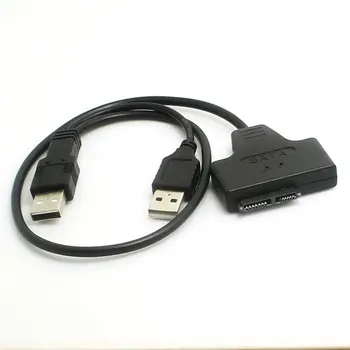 USB 2.0 to 7+6 Pin Slim SATA Converter Adapter Data Sync Cable Cord + USB Power Supply for Laptop External CD-ROM
USB 2.0 to 7+6 Pin Slim SATA Converter Adapter Data Sync Cable Cord + USB Power Supply for Laptop External CD-ROM