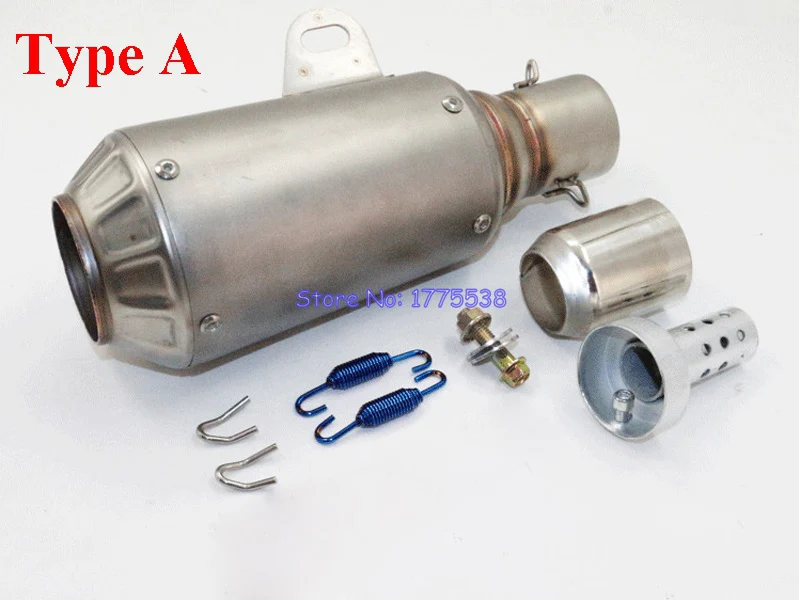 PHULEOVEO Inlet 51mm Length 265mm Universal Motorcycle Exhaust Pipe Muffler Racing Motorbike Scooter Exhaust Muffler Tailpipes
PHULEOVEO Inlet 51mm Length 265mm Universal Motorcycle Exhaust Pipe Muffler Racing Motorbike Scooter Exhaust Muffler Tailpipes