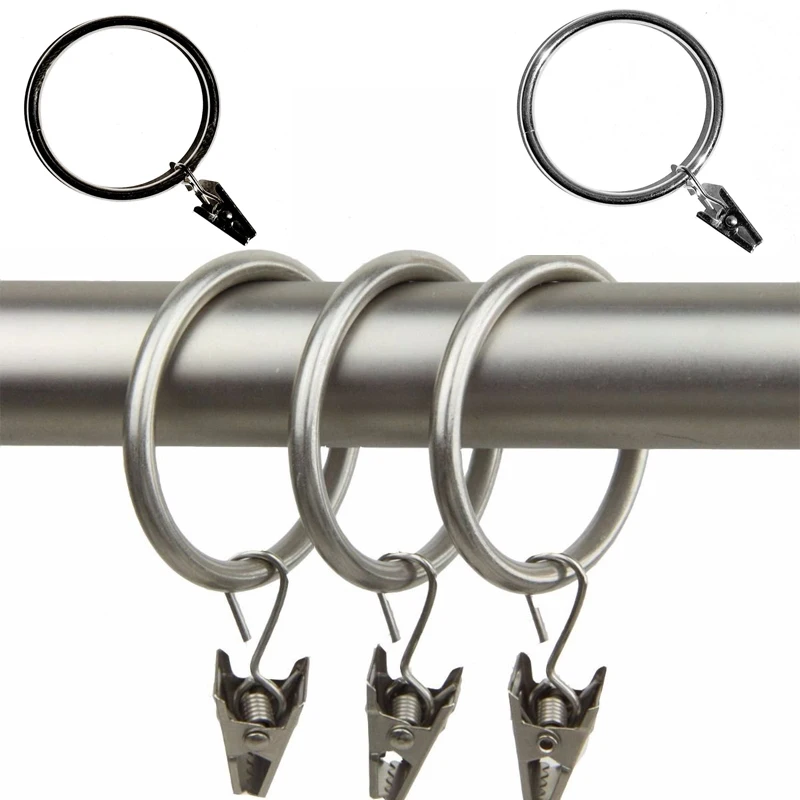 Multifunction Silver10pcs/set Practical New Window Curtain Clip Metal Curtain Drapery Rings Eyelets
Multifunction Silver10pcs/set Practical New Window Curtain Clip Metal Curtain Drapery Rings Eyelets