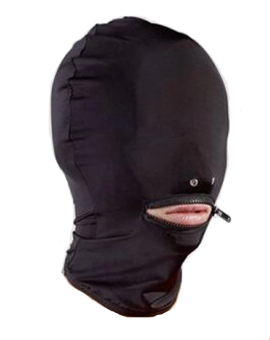 Full Head face Mask Hood Blindfold,Zippered Eyeless Hood ,Latex Harness Zipper Restraint Gimp, Roleplay Halloween Costumes
Full Head face Mask Hood Blindfold,Zippered Eyeless Hood ,Latex Harness Zipper Restraint Gimp, Roleplay Halloween Costumes