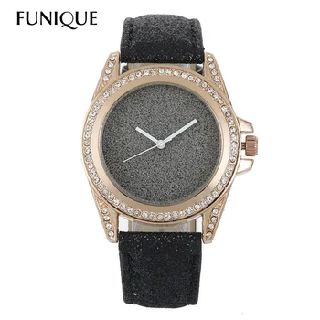 FUNIQUE New Women Rhinestone Watch Leather Quartz Analog Gold Dial Mujer Women Bracelet Wrist Watch For Dropshipping
FUNIQUE New Women Rhinestone Watch Leather Quartz Analog Gold Dial Mujer Women Bracelet Wrist Watch For Dropshipping