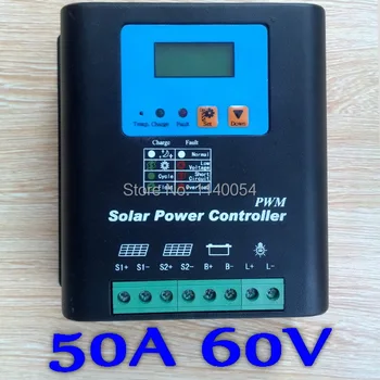 50A 60V Solar Charge Controller, Home Use 60V Battery Regulator 50A for 3000W PV Solar Panels Modules, LED&LCD Display
50A 60V Solar Charge Controller, Home Use 60V Battery Regulator 50A for 3000W PV Solar Panels Modules, LED&LCD Display