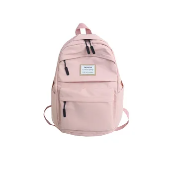 Solid Pink Backpack Brand High Quality Unisex Leisure Or Travel Bag Large Capacity Fresh School Bag for Teenage Girls Overnight
Solid Pink Backpack Brand High Quality Unisex Leisure Or Travel Bag Large Capacity Fresh School Bag for Teenage Girls Overnight