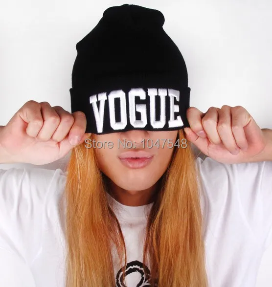 New Fashion Women Men Ski Winter Novelty Look VOGUE letter Knitted Hat Soft Elastic Beanie Hip-hot hat Girl's beanies
New Fashion Women Men Ski Winter Novelty Look VOGUE letter Knitted Hat Soft Elastic Beanie Hip-hot hat Girl's beanies