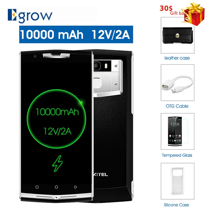 Oukitel K10000 Pro мобильный телефон 5 "MTK6750T Octa Core Android 7 0 4 Гб + 64 16MP Cam отпечатков пальцев