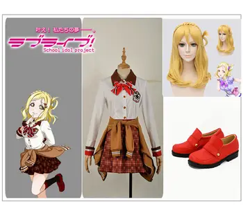 LoveLive!SunShine! Aqours Ohara Mari Chocolate Valentine's Day Cosplay Costume Custom Coffee Plaid Skirt Jacket Wig Red Shoes
LoveLive!SunShine! Aqours Ohara Mari Chocolate Valentine's Day Cosplay Costume Custom Coffee Plaid Skirt Jacket Wig Red Shoes