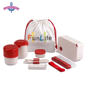 6 PCS Bento Lunch Box Set Food Storage Container Wheat Straw Leakproof Portable Microwavable With Bag Spoon Fork Set BPA-Free
6 PCS Bento Lunch Box Set Food Storage Container Wheat Straw Leakproof Portable Microwavable With Bag Spoon Fork Set BPA-Free