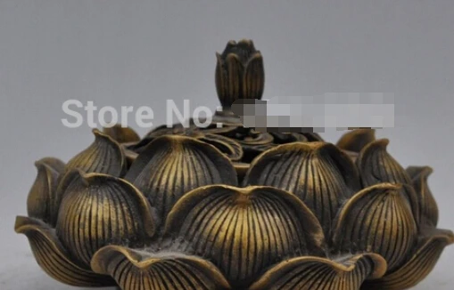 B0601 free shipping 7"Marked China Chinese Temple Buddhism Bronze Lotus Flower Incense Burner Censer statue
B0601 free shipping 7"Marked China Chinese Temple Buddhism Bronze Lotus Flower Incense Burner Censer statue