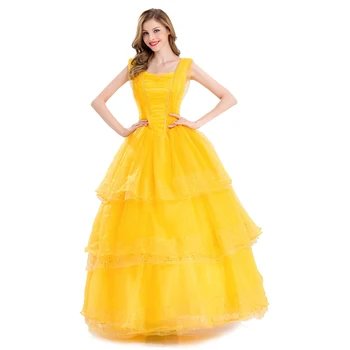 Fantasia Women Halloween Cosplay The Beauty And The Beast Adult Princess Belle Costume Yellow Long Dress
Fantasia Women Halloween Cosplay The Beauty And The Beast Adult Princess Belle Costume Yellow Long Dress