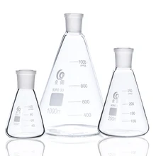 Standard Caliber Glass Conical Flask Ground glass joint Laboratory Triangle bottle Measuring cup Laboratory equipment
Standard Caliber Glass Conical Flask Ground glass joint Laboratory Triangle bottle Measuring cup Laboratory equipment