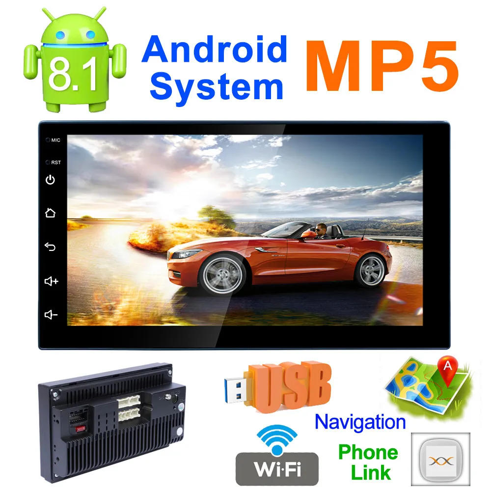 7inch Stereo Android 8.1 Car MP5 GPS Player Bluetooth AM/ FM Function Radio Wifi l0329
7inch Stereo Android 8.1 Car MP5 GPS Player Bluetooth AM/ FM Function Radio Wifi l0329