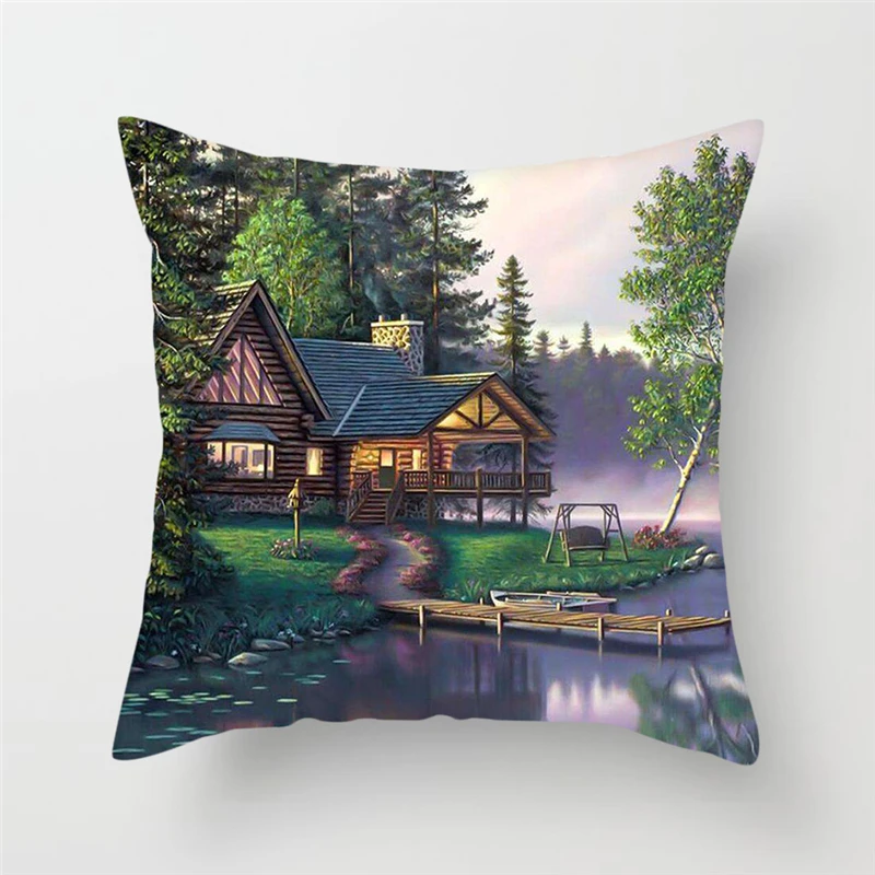 Fuwatacchi Scenic Cushion Cover Sea Tree House Soft Throw Pillows Cover Sofa Chair Decorative Pillows Case Pillowcase Kussenhoes
Fuwatacchi Scenic Cushion Cover Sea Tree House Soft Throw Pillows Cover Sofa Chair Decorative Pillows Case Pillowcase Kussenhoes