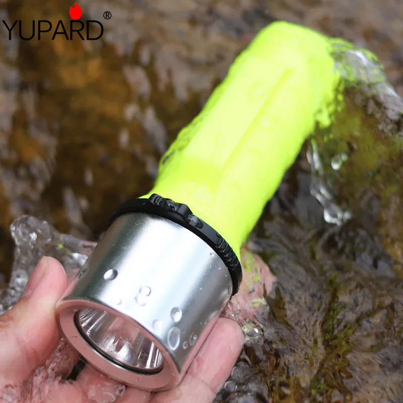 YUPARD T6 LED diving diver Underwater Waterproof fill light Flashlight headlight Torch Light Lamp rechargeable 26650 18650 AAA
YUPARD T6 LED diving diver Underwater Waterproof fill light Flashlight headlight Torch Light Lamp rechargeable 26650 18650 AAA