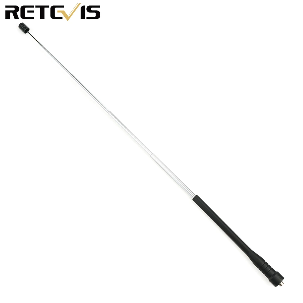 High Gain Whip Antenna SMA-F Dual Band 144/430 MHz for Retevis h-777 Baofeng