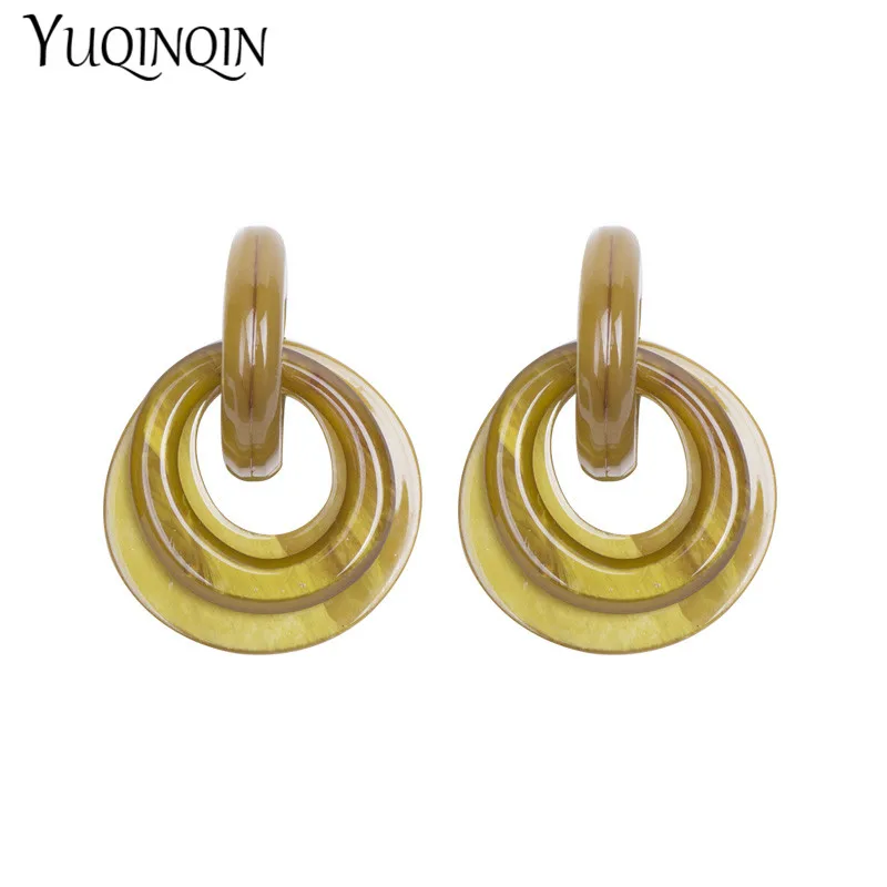 Vintage Long Acrylic Earrings Circle for Women Big Geometric Dangle Resin Drop Earings for Girls Fashion Jewelry Brincos 2019
Vintage Long Acrylic Earrings Circle for Women Big Geometric Dangle Resin Drop Earings for Girls Fashion Jewelry Brincos 2019