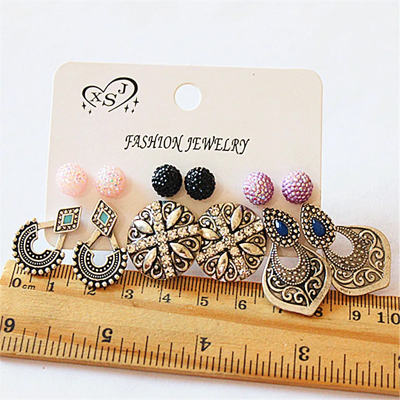 New Fashion Women's Jewelry Wholesale Girls'Birthday Party Pearl Earrings Retro Mix 6 Pairs/Set Beautiful Earrings Gifts
New Fashion Women's Jewelry Wholesale Girls'Birthday Party Pearl Earrings Retro Mix 6 Pairs/Set Beautiful Earrings Gifts