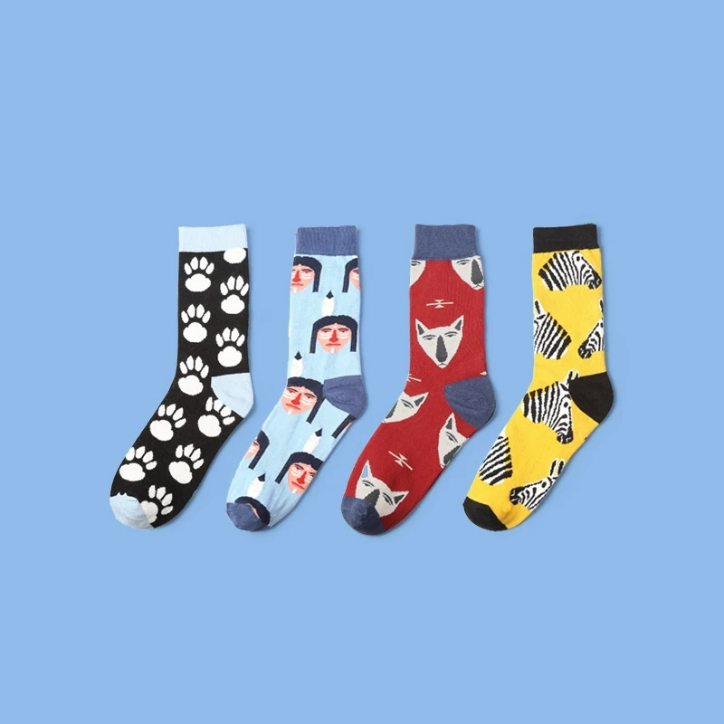 Men Socks New Arrival 1pair Men Socks Sweat-absorbent British Style Print Long Men's Fashion Cotton Casual Breathable Socks
Men Socks New Arrival 1pair Men Socks Sweat-absorbent British Style Print Long Men's Fashion Cotton Casual Breathable Socks