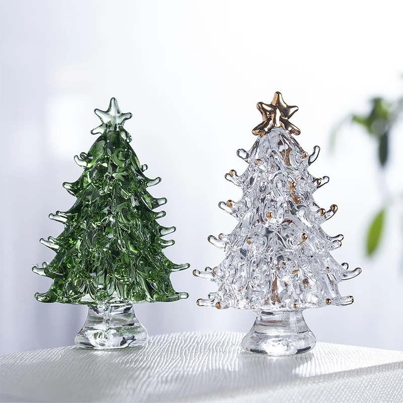H&D Pack of 2,3D Crystal Christmas Tree Figurine Holiday Paperweight Collection Souvenir Handcrafted X'mas Gift Home Table Decor
H&D Pack of 2,3D Crystal Christmas Tree Figurine Holiday Paperweight Collection Souvenir Handcrafted X'mas Gift Home Table Decor
