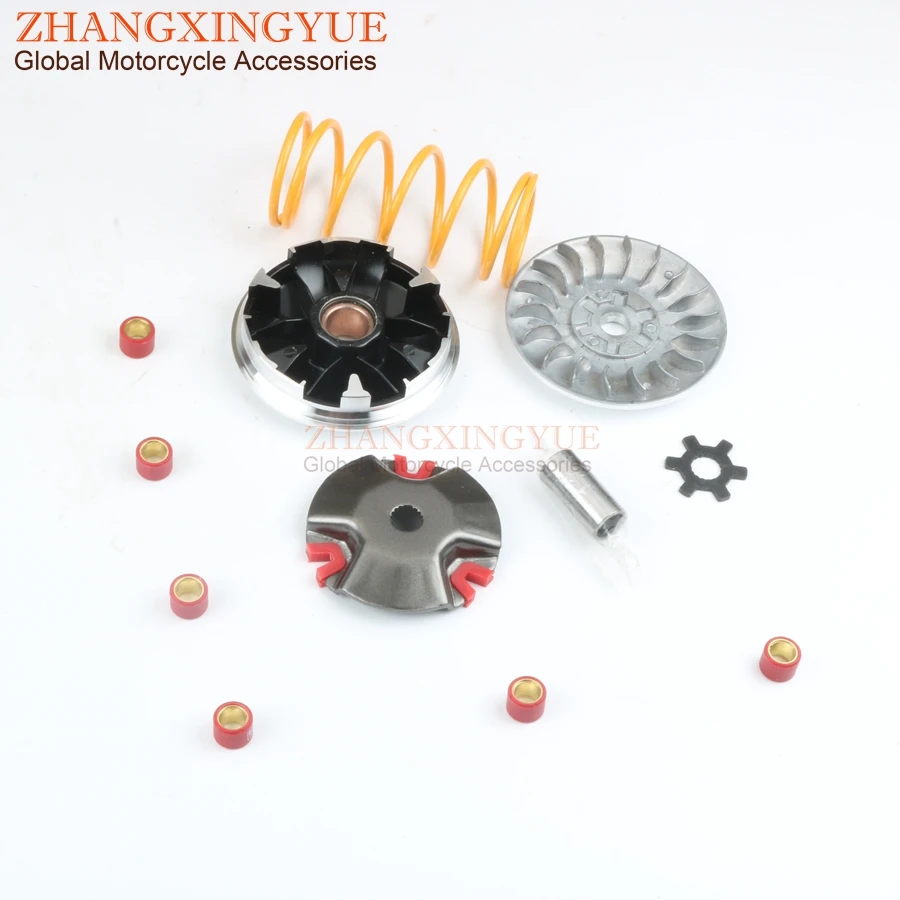 Scooter Performance Variator Set w / 4.5g-8g 15x12mm rollers for GARELLI GSP 50cc LC 2 stroke crankshaft end 16mm
Scooter Performance Variator Set w / 4.5g-8g 15x12mm rollers for GARELLI GSP 50cc LC 2 stroke crankshaft end 16mm