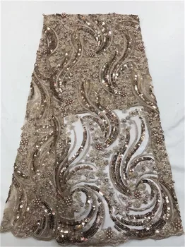 Latest Nigerian Tulle Lace 2019 French Net Beaded Lace Fabric For Nigerian Wedding Embroidery African Lace Fabric (FJ19-4 
Latest Nigerian Tulle Lace 2019 French Net Beaded Lace Fabric For Nigerian Wedding Embroidery African Lace Fabric (FJ19-4