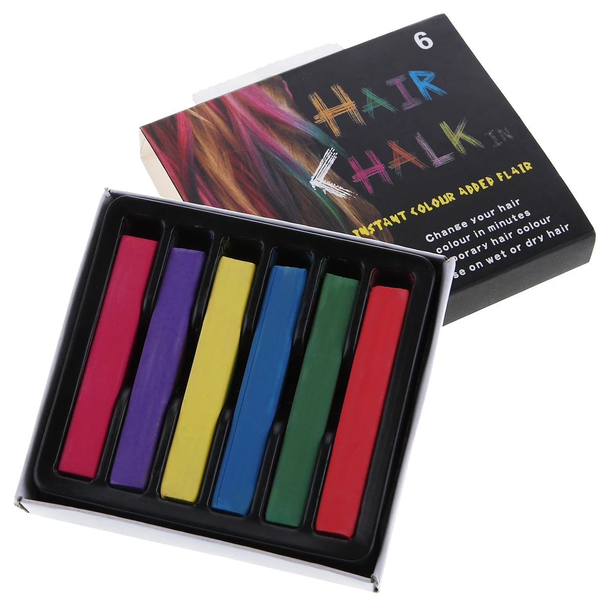 6color/box Temporary Crayons Non-toxic Hair Color Pastels Stick DIY Styling Tools Disposable Hair Dye Color Chalk Powder
6color/box Temporary Crayons Non-toxic Hair Color Pastels Stick DIY Styling Tools Disposable Hair Dye Color Chalk Powder