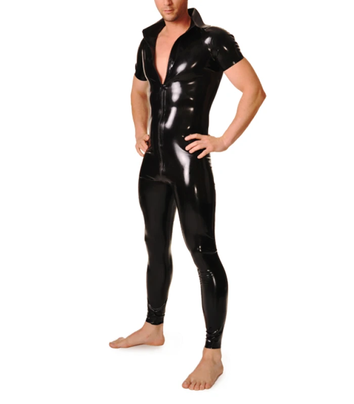 100% Nature Latex Handmade Shirt Collar Catsuit With Front Zip Latex Jumpsuit For Men
100% Nature Latex Handmade Shirt Collar Catsuit With Front Zip Latex Jumpsuit For Men