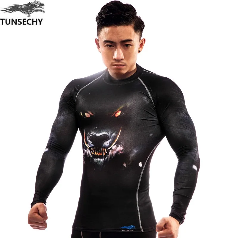 2017 TUNSECHY Brand long sleeve T-shirt, 3D digital printing quick dry breathable compression T-shirts Free transportation
2017 TUNSECHY Brand long sleeve T-shirt, 3D digital printing quick dry breathable compression T-shirts Free transportation