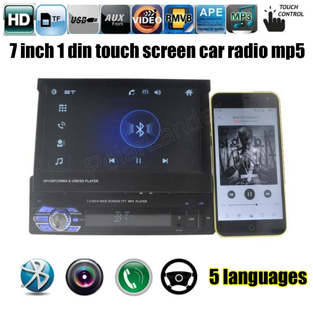 for rear camera font b Car b font font b Radio b font player New bluetooth