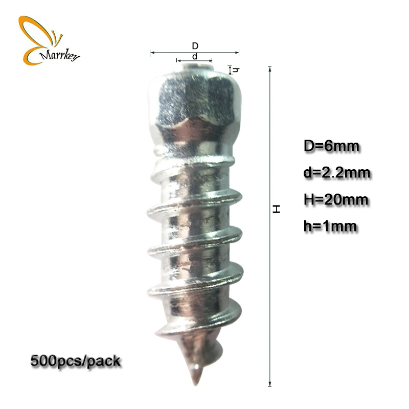 Marrkey 100PCS 20mm Tire Studs/Spikes for Tires/Snow Chains Ice Studs for Compact Loaders/Forklift/ATV/Mini-Tractor/Farm/Mining
Marrkey 100PCS 20mm Tire Studs/Spikes for Tires/Snow Chains Ice Studs for Compact Loaders/Forklift/ATV/Mini-Tractor/Farm/Mining